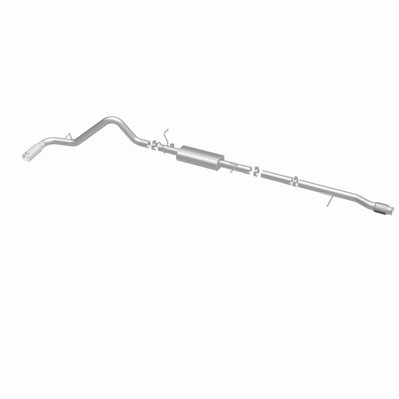 Magnaflow 14 Chevy Silverado V8 5.3L CC/EC Cab Single P/S Rear Exit Stainless Cat Back Perf Exhaust system for trucks