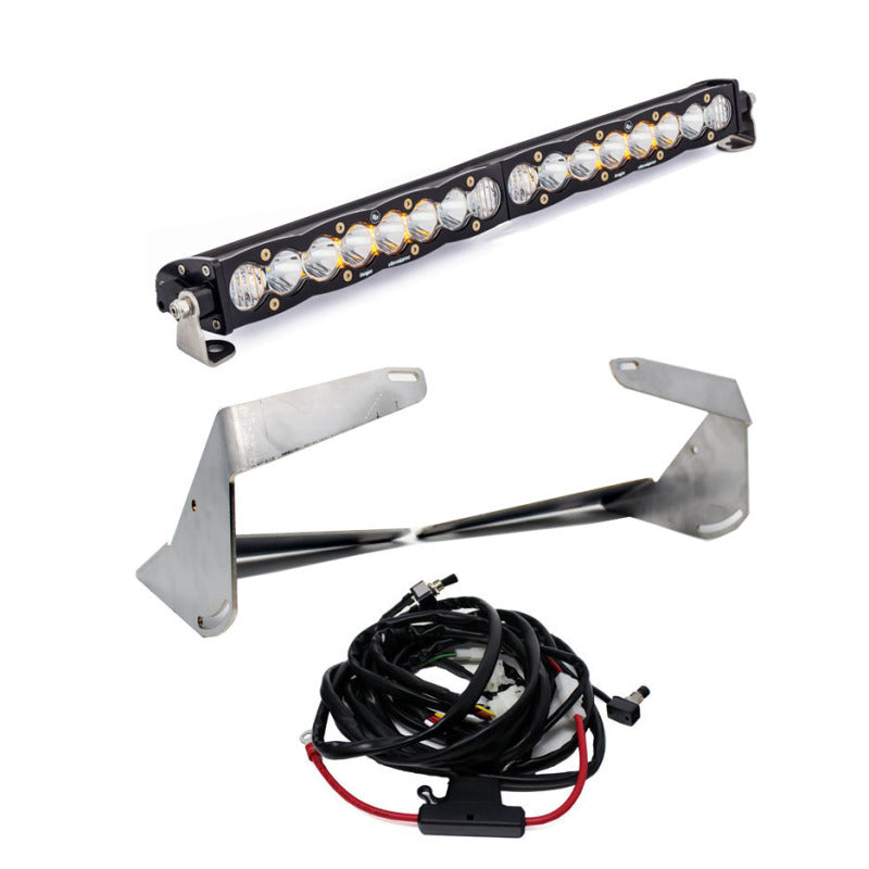 Baja Designs 2019+ Ram 2500/3500 20 Inch S8 Driving Combo Bumper Kit - Clear with offroad lighting components