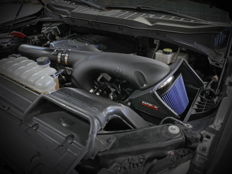 aFe Rapid Induction Cold Air Intake System w/Pro 5R Filter 2021+ Ford F-150 V6-3.5L (tt) Secondary image
