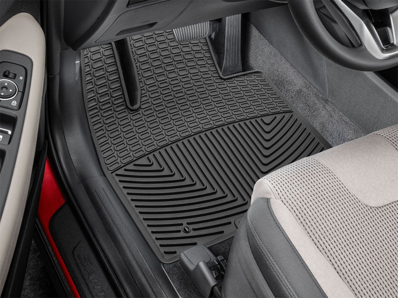 WeatherTech 19-20 Hyundai Santa Fe Front Rubber Mats - Black Secondary image