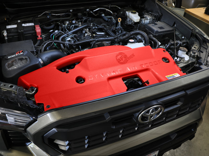 aFe POWER Red Edition Dynamic Air Scoop XL for Intake Kits 50-70119D and 50-70119R Secondary image