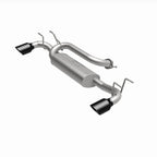 MagnaFlow 19-21 Mazda 3 2.5L 2.5in Pipe Dia Street Series Cat-Back Exhaust showing polished stainless steel design.