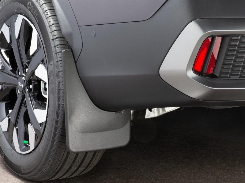 WeatherTech 23-24 Kia Sportage (Incl. Hybrid/Plug-In Hybrid) No Drill Rear MudFlaps - Black Secondary image
