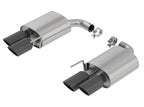 Borla 18-19 Ford Mustang GT 5.0L 2.5in S-Type Exhaust w/o Valves (Rear Section Only) - Black Chrome image