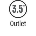 3.5" outlet for MagnaFlow Muffler MAG 409SS 5x11x22 3.5 performance upgrades