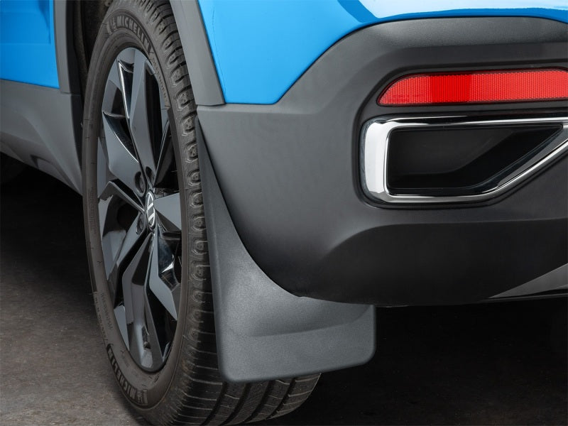 WeatherTech 21-25 Volkswagen Taos Rear Mudflaps - Black Secondary image