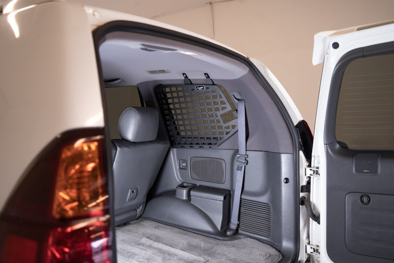 DV8 Offroad 03-09 Lexus GX 470 Rear Window Molle Storage Panels in vehicle