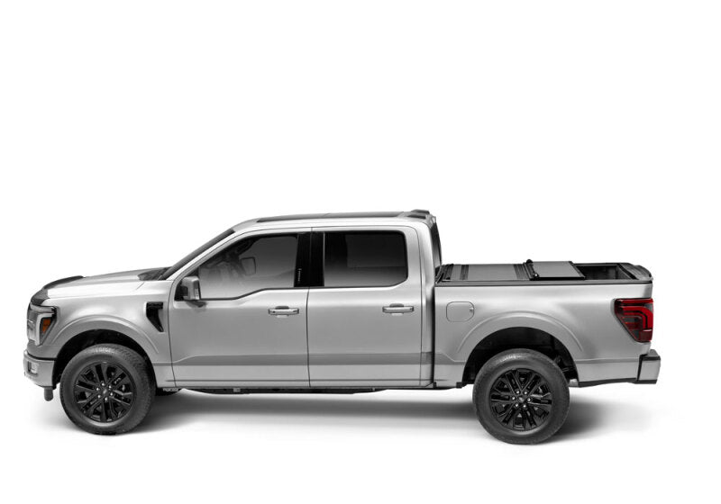 BAK 07-20 Toyota Tundra 6ft 6in Bed BAKFlip MX4 Matte Finish on silver truck.