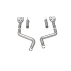 MagnaFlow Axle-Back, SS, 3in, Quad Split Rear 3.5 Tips 2015 Dodge Challenger incl SRT Hellcat exhaust pipes