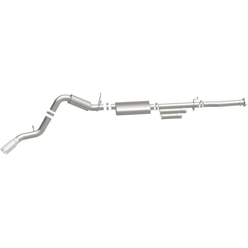 MagnaFlow Stainless Cat-Back Exhaust 2015 Chevy Silverado 2500HD 6.0L P/S Rear Exit 5in. for performance offroad upgrades.