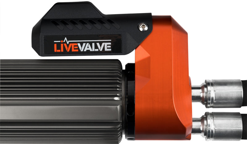 Fox 3.0 Factory Race Series Live Valve Internal Bypass Coilover Shock 2019+ Ford Raptor - Front close-up view