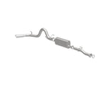MagnaFlow Cat-Back 2016 Toyota Tacoma 3.5L V6 SS 3in Single Pass Side Exit Rear 4in Tip exhaust system for performance upgrades.