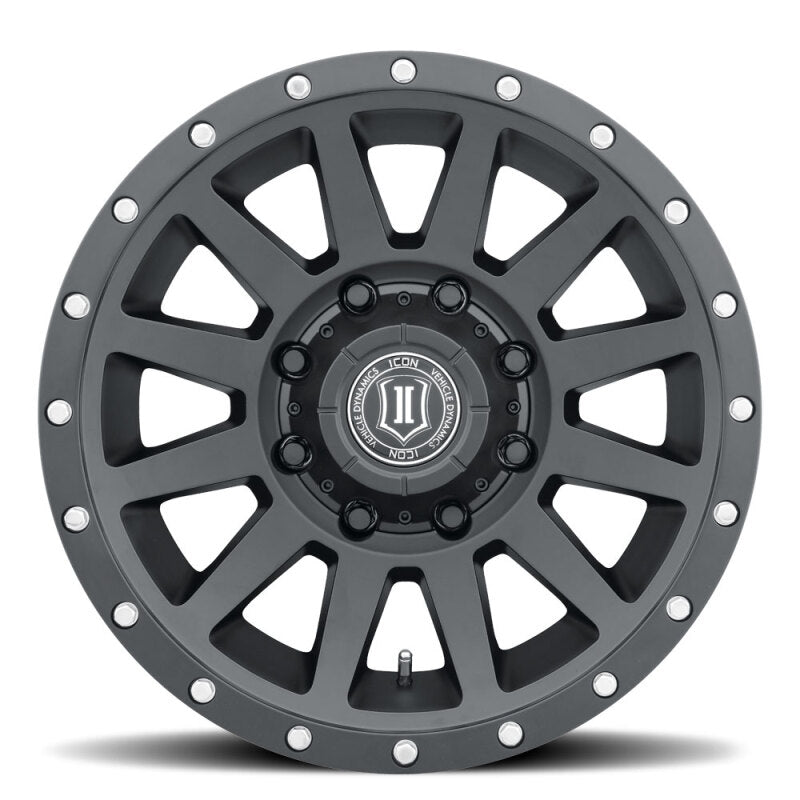 ICON Compression HD 18x9 8x165.1 12mm Offset 5.5in BS - Satin Black Wheel Secondary image