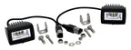 KC HiLiTES C-Series C2 LED 2in. Backup Area Flood Light 20w (Pair Pack System) - Black with mounting hardware for offroad use.