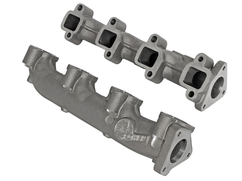 aFe Power BladeRunner Ported Ductile Iron Exhaust Manifold 01-16 GM Diesel Trucks V8-6.6L (td) Secondary image