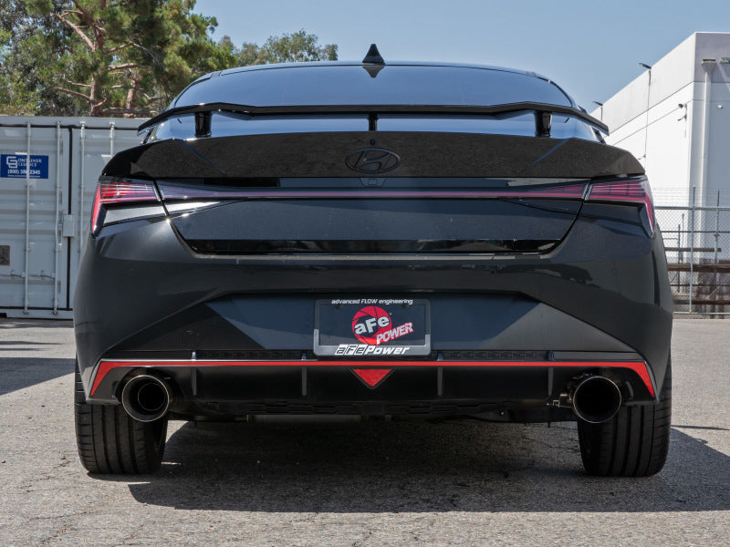 aFe Takeda 22-23 Hyundai Elantra N L4-2.0L (t) 3in 304 SS Axle-Back Exhaust w/ Polished Tips Secondary image