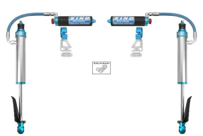 King Shocks 2024+ Toyota Tacoma 2.5 Dia Remote Reservoir Shock w/Adjuster (Pair) - Rear, offroad performance upgrades