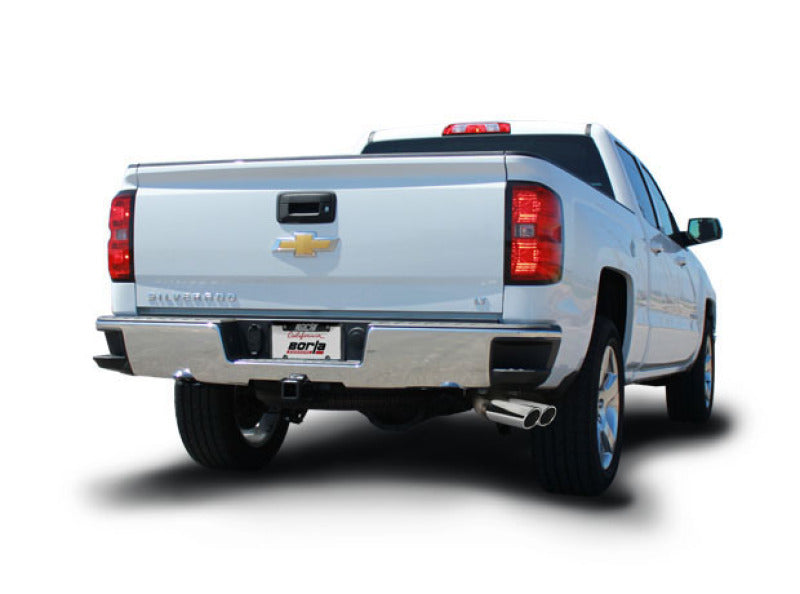Borla 14-18 Silv/Sierra C/B Exh ATAK 1500 5.3L V8 AT/MT 2&4WD Ext Cab(78.7) Crew Cab(69.3) 143.5 WB on Chevrolet truck