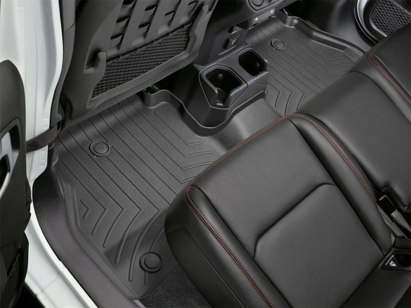 WeatherTech 2020 Jeep Gladiator JK Rear FloorLiner - Black interior view