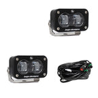 Baja Designs Universal S2 SAE Spot LED (Pair) - Clear for offroad lighting