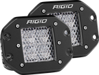 Rigid Industries Dually - Flush Mount - 60 Deg. Lens - Set of 2 for offroad lighting and electrical solutions.