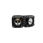 Rigid Industries Revolve Pod w/White Trim Ring - Pair for offroad lighting.