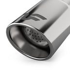 Polished stainless steel tip of MagnaFlow Sys C/B 07 GM Hummer H2 Split Rear exhaust system.