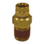 Firestone Male Connector 1/4in. Push-Lock x 1/4in. NPT Brass Air Fitting - 2 Pack (WR17603463) for offroad performance upgrades.