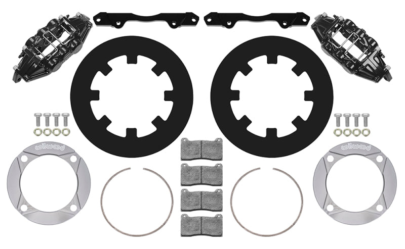 Wilwood 2014+ Polaris RZR XP 1000 Front Kit 11.25in - Black Secondary image