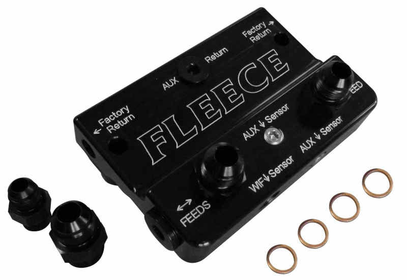 Fleece Performance 10-12 Dodge 6.7L Cummins 4th Gen Fuel Distribution Block Secondary image