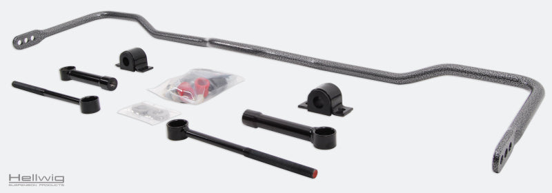 Hellwig 20-21 Jeep Gladiator (w/ 3-5in Lift) Solid Heat Treated Chromoly 7/8in Rear Sway Bar with installation components.