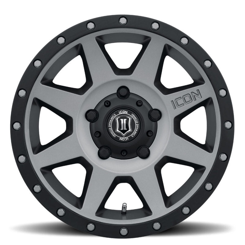 ICON Rebound 18x9 5x150 25mm Offset 6in BS 110.1mm Bore Titanium Wheel Secondary image