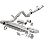MagnaFlow 2021 Ford Bronco Overland Series Cat-Back Exhaust w/ Single Straight Driver Exit- No Tip components and installation parts.