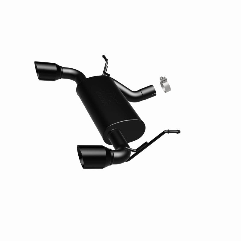 MagnaFlow 07-17 Jeep Wrangler JK 3.8/3.6L Dual Split Rear Exit Black Axle-Back Exhaust system with dual tips