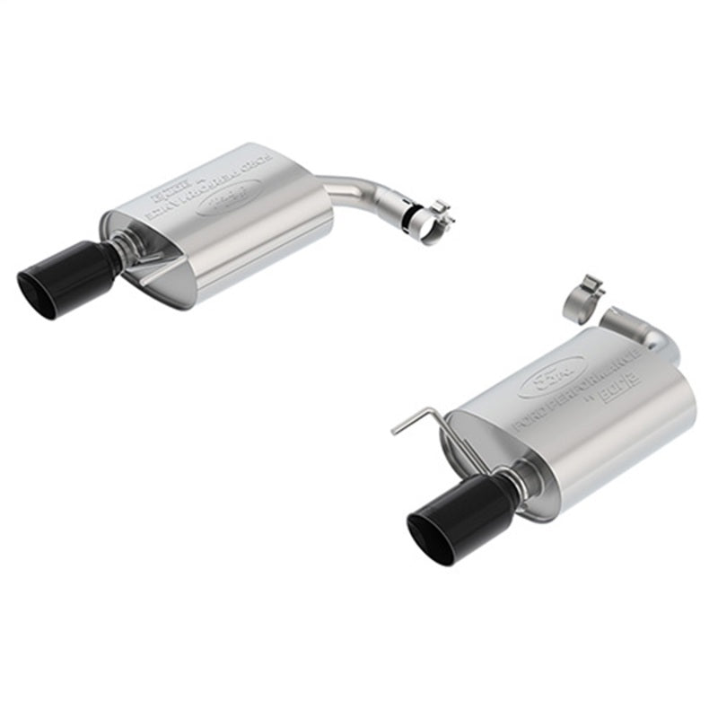Ford Racing 15-23 Mustang 2.3L Ecoboost Extreme Muffler Kit - Black Chrome Tips Secondary image