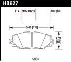 Hawk 08-11 Scion xB / 08-10 Scion xD brake pads specifications