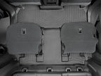 WeatherTech 2018+ Chevrolet Traverse Rear FloorLiner - Black (2nd Row Bucket Seats) interior view.