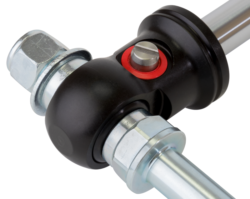 Fox 07+ Jeep JK 2.0 Performance Series 8.1in. ATS Stabilizer Steering Damper 1-3/8 in. Tie Rod close-up view