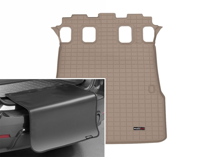 WeatherTech 25-26 Toyota 4Runner Trunk-5 Passenger Sea-Cargo Liner w/Bumper Protector 2pc - Tan Secondary image