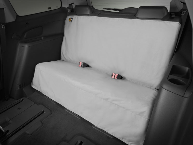 WeatherTech 56in W x 19.5in Depth x 22.5in H Seat Protector - Grey in vehicle