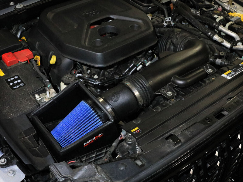 aFe 24-26 Jeep Wrangler JL L4-2.0L Rapid Induction Cold Air Intake System w/ Pro 5R Filter Secondary image