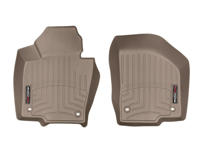 WeatherTech 2007 Volkswagen Passat Front FloorLiner - Tan (Oval Twist Retention; Auto Trans Only) Secondary image