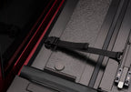 Detail of BAK 99-07 Ford Super Duty 8ft Bed BAKFlip G2 latch system.