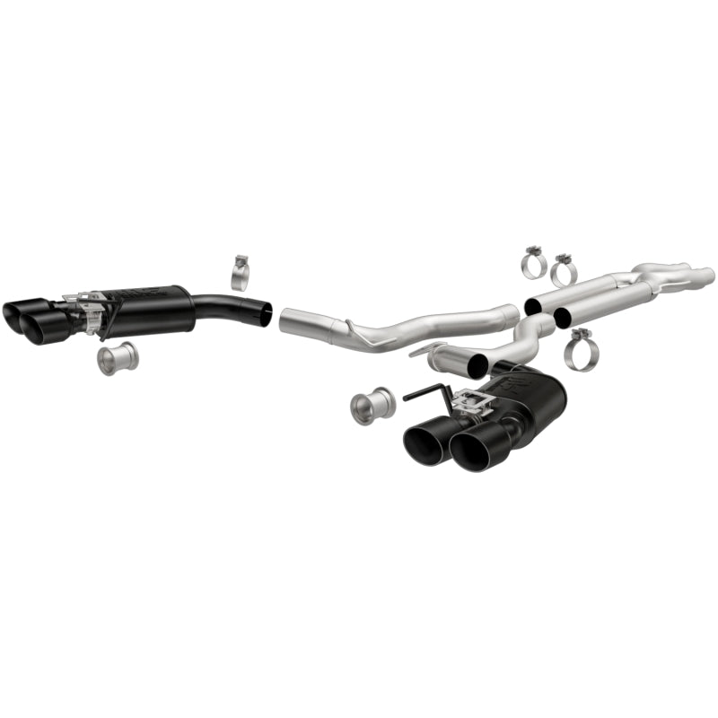 MagnaFlow SYS Cat-Back 2018 Ford Mustang GT 5.0L Competition Dual Exit Black 4in Tips Secondary image