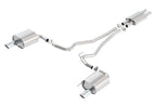 Borla ATAK Cat Back 15 Ford Mustang 3.7L V6 MT/AT 2.25in Pipe 4in Single Round Rolled Tips exhaust system