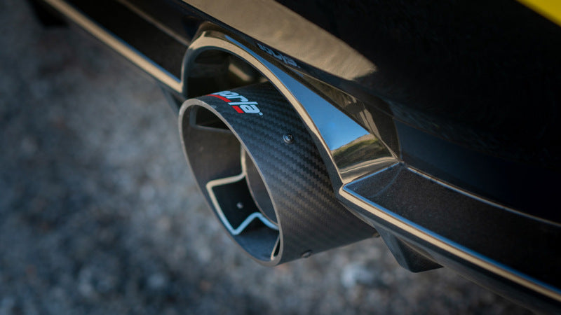 Borla 22-24 Nissan Z 2.5in ATAK Cat Back Exhaust 4.5in Tip - Carbon Fiber Black Anodized close-up