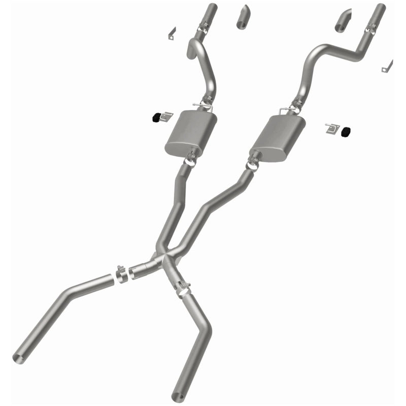 MagnaFlow SYS C/B 67-70 Mustang 2.50inch w/Tru-X exhaust system components