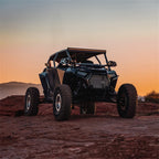 Rigid Industries Revolve Pod w/Amber Trim Ring - Pair on offroad vehicle