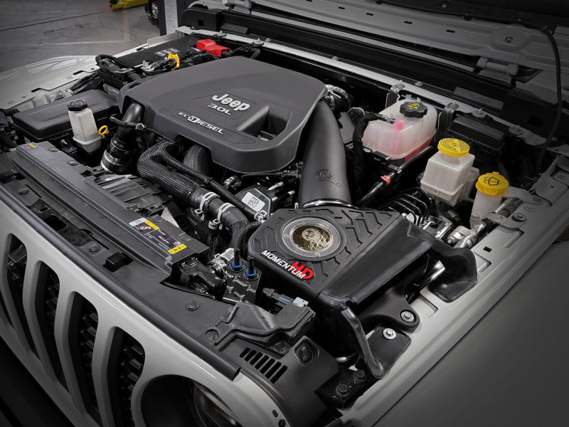 aFe 20-21 Jeep Wrangler (JL) V6-3.0L (td) Momentum HD Cold Air Intake System w/ Pro GUARD 7 Media Secondary image