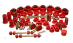Energy Suspension 01-06 Chevy Silverado 4WD Red Hyper-flex Master Bushing Set for offroad performance upgrades